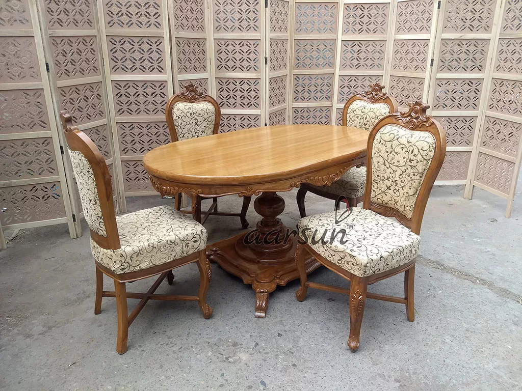 4 Seater Classic Dining Set view 3