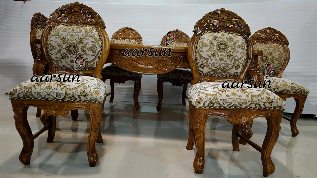 Wooden Dining Table Chair Set view 4