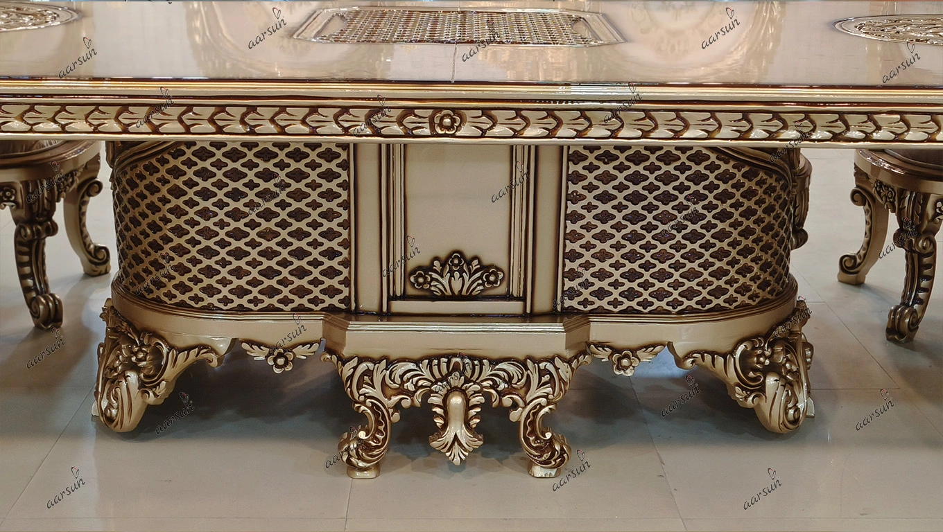 12 Seater Luxurious Dining Set Maharaja Palace view 5