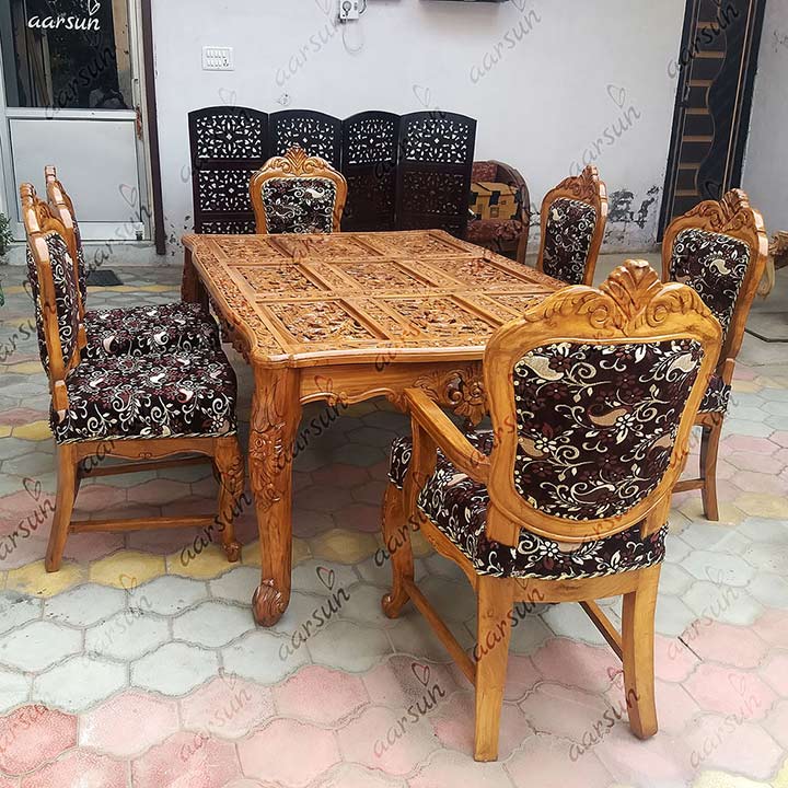 6 Seater Wooden Dining Set view 5