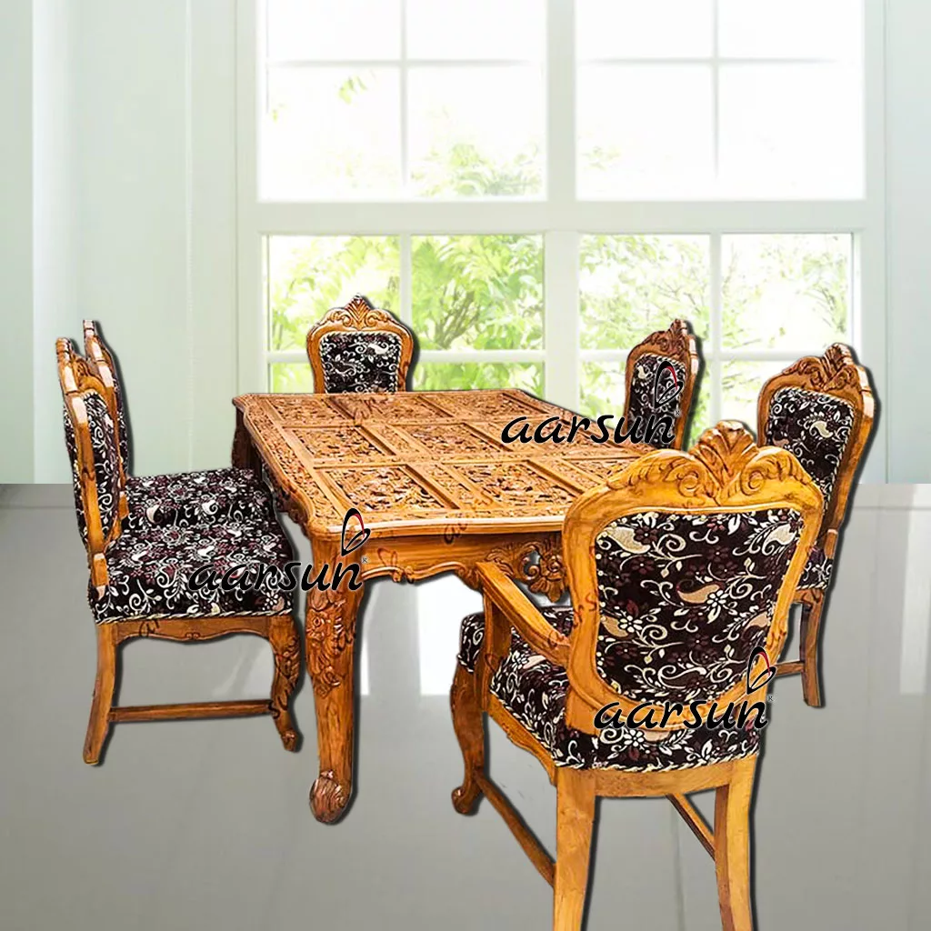 6 Seater Wooden Dining Set