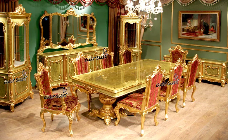 Dining Room Furniture in Gold