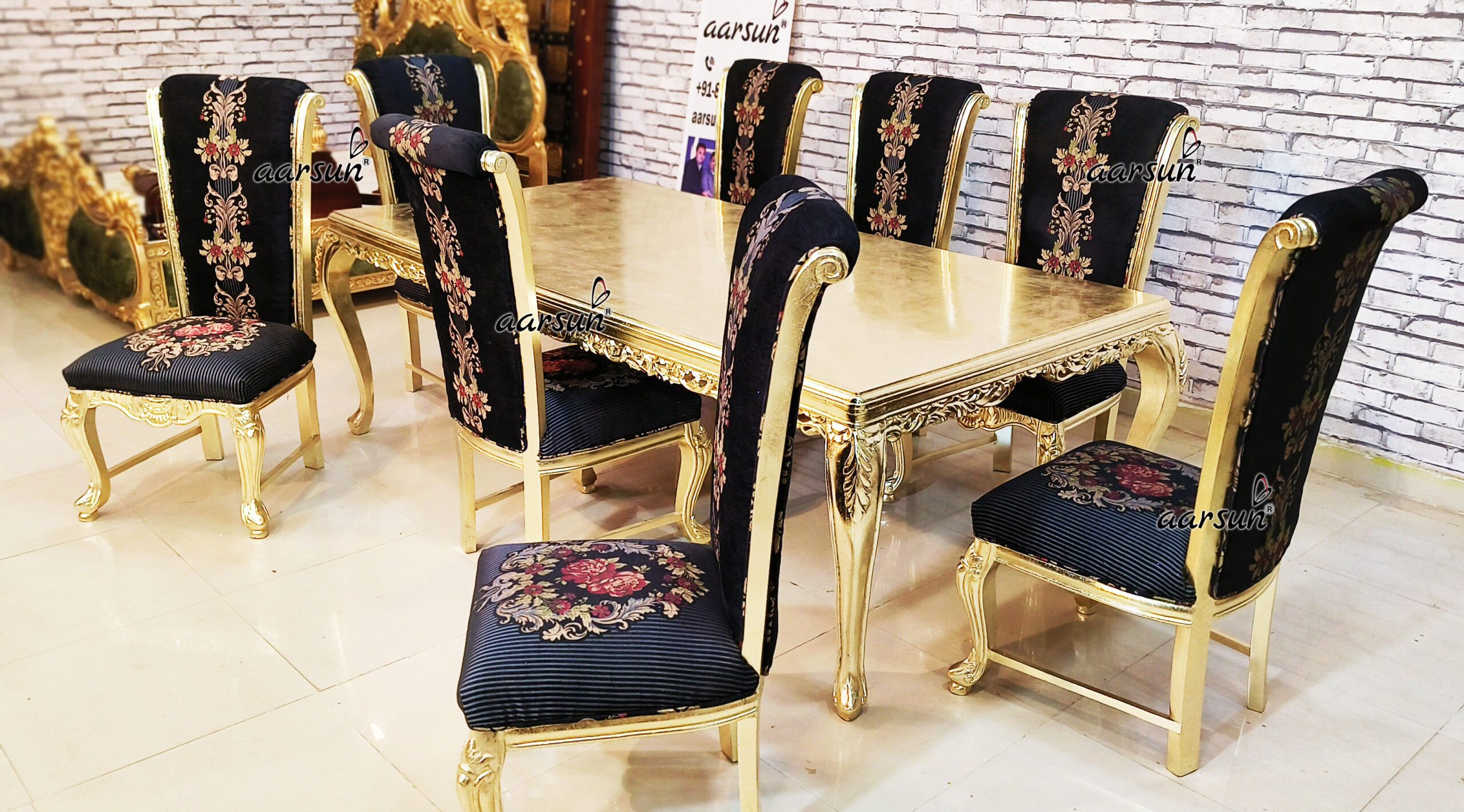 French Style Dining Set, Dining Table & Chairs with Video view 4