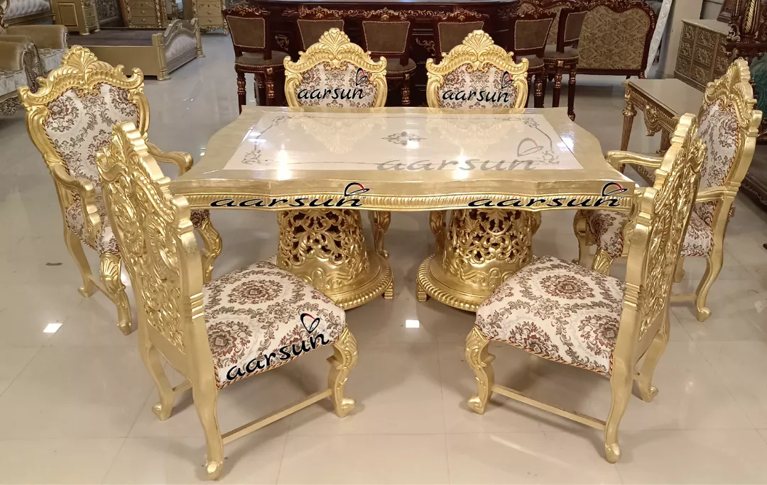 Gold Leaf Luxury Dining Set