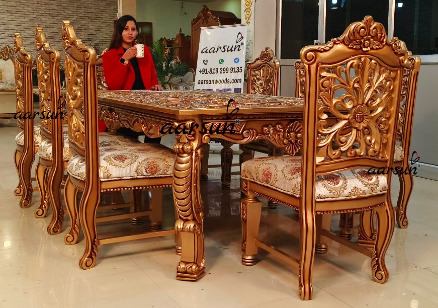 Gold Rush Dining Set in Teak Wood view 5