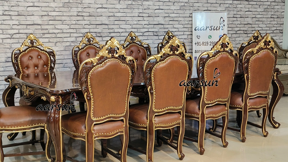 Hand-Carved Dining Set for a Dining Room view 8