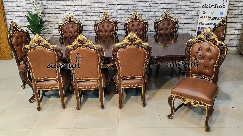 Hand-Carved Dining Set for a Dining Room view 9