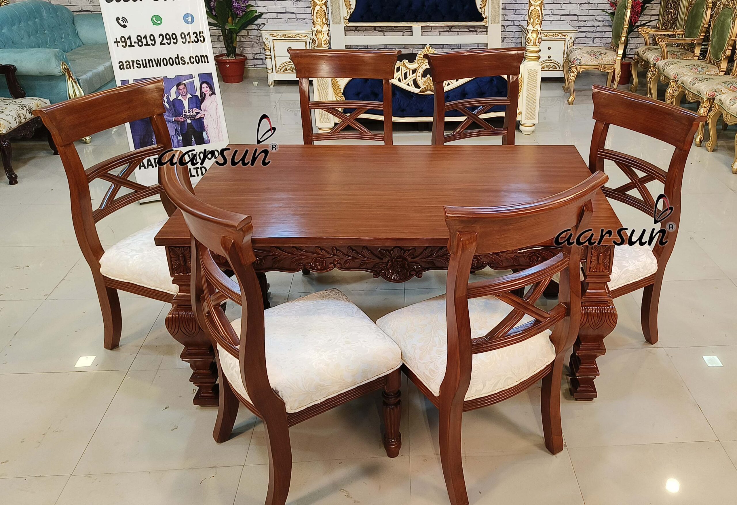 Mid-Century 6 Seater Dining Set view 3