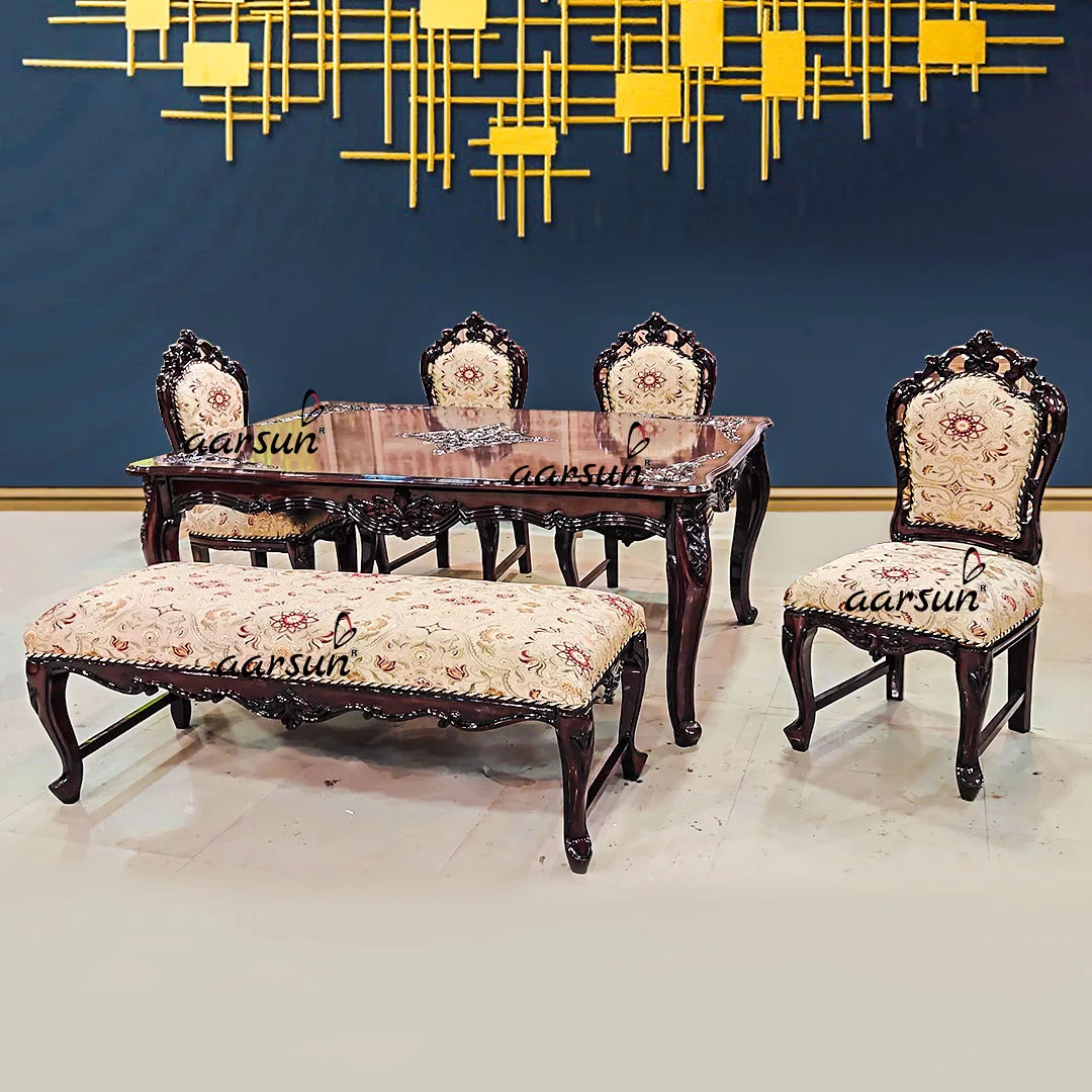 Modern Dining table design with bench