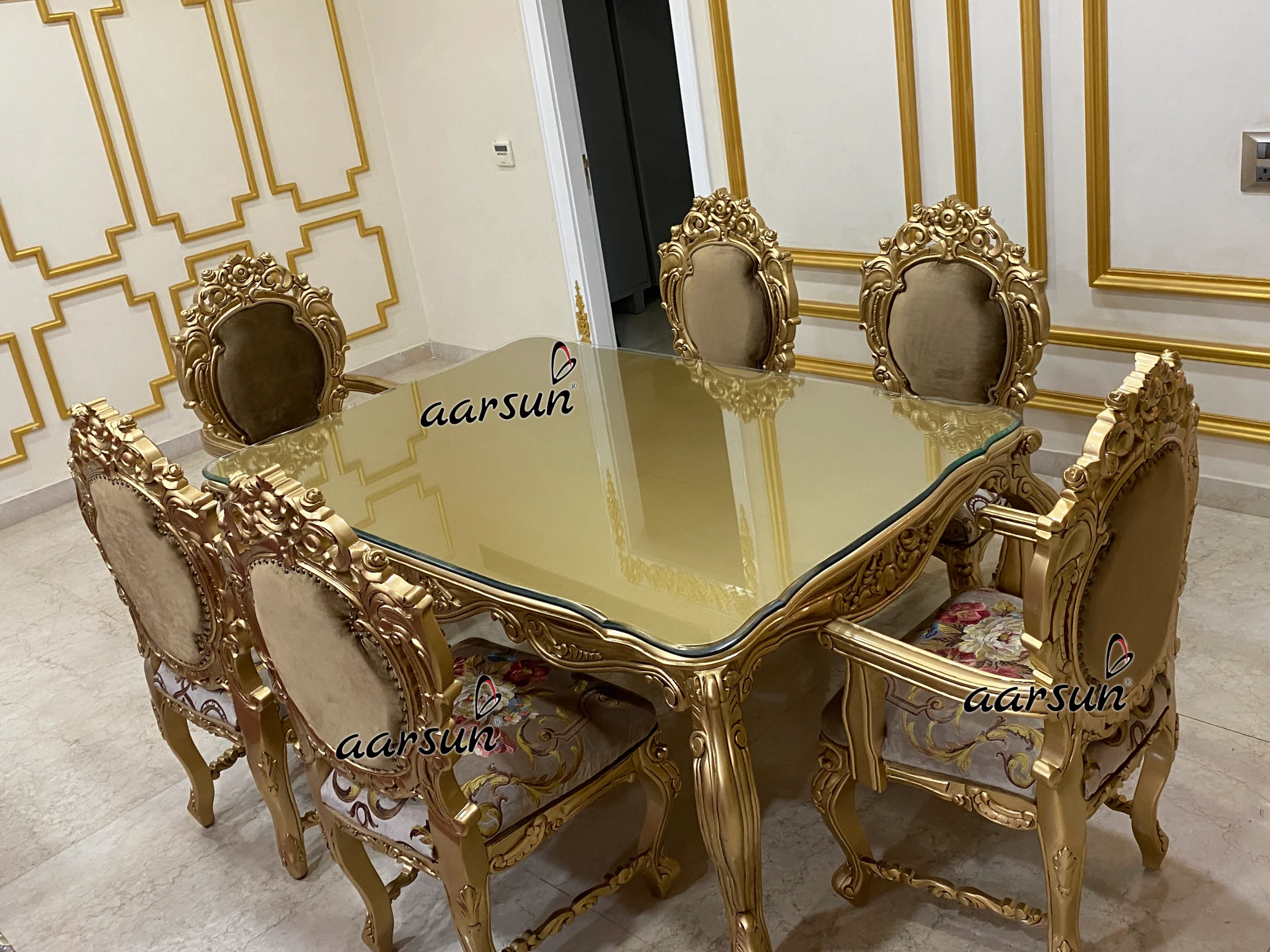 Premium 6-Seater Dining Table Set view 5