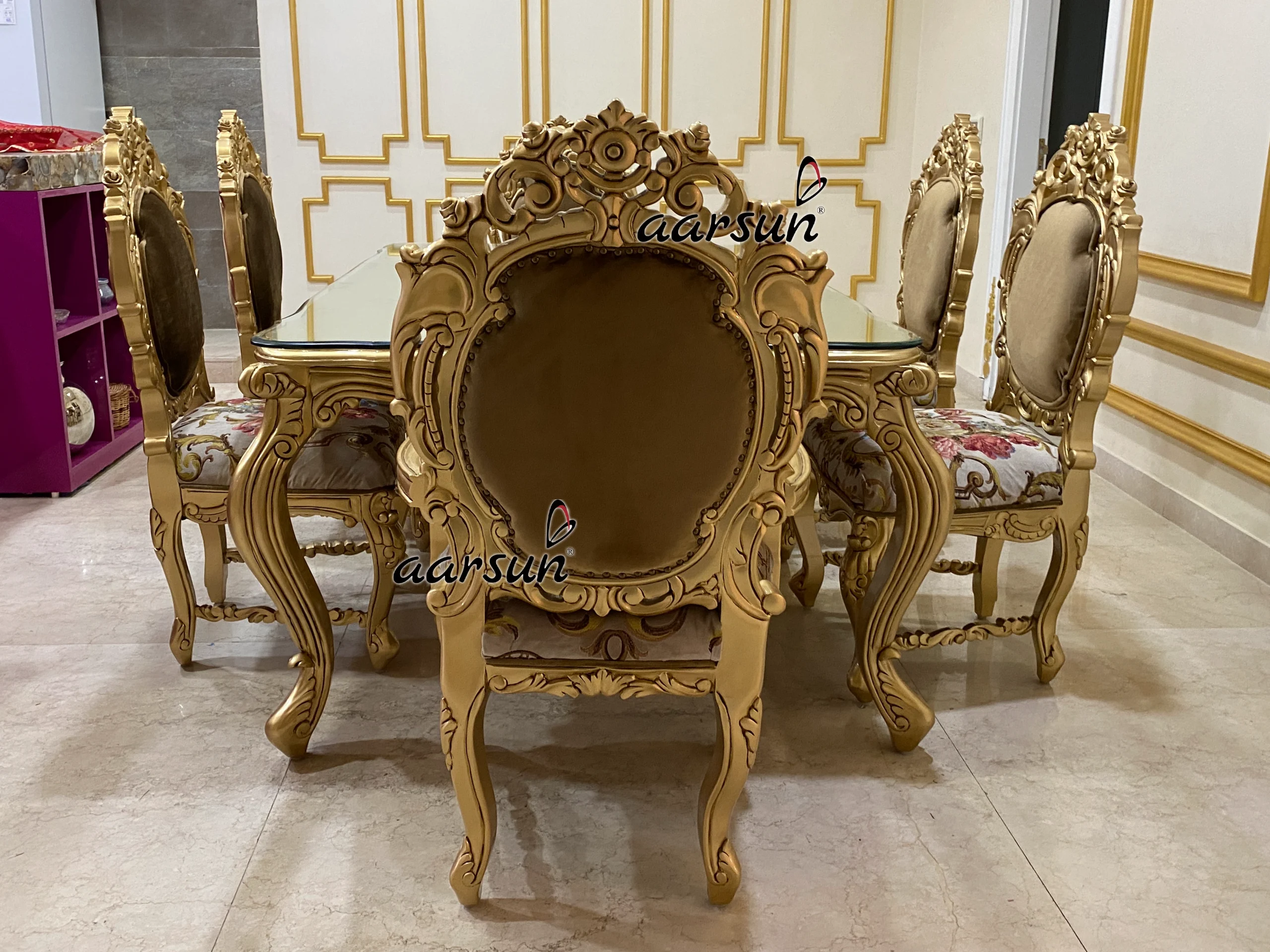 Premium 6-Seater Dining Table Set view 7
