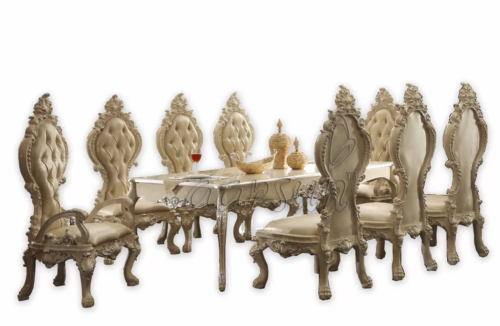 Royal Handmade Wooden Dining Set view 3