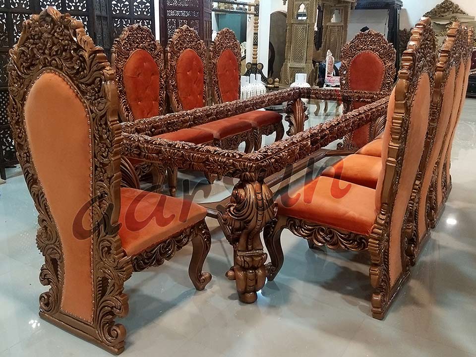 Victorian Style Dining Set 10 Seater view 4
